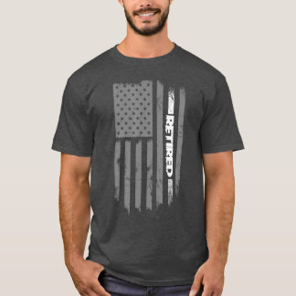 Camiseta Agente Correto aposentado Sinalizador América Thin