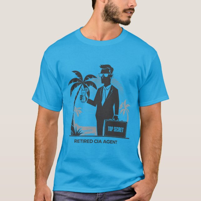 Camiseta Agente da CIA aposentado (Frente)