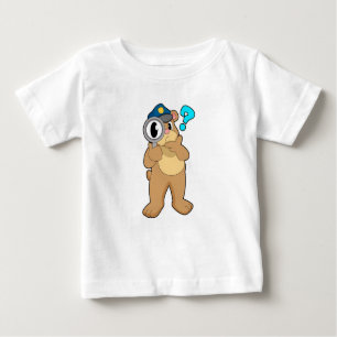 Camiseta Agente da Polícia de Urso Ampliação