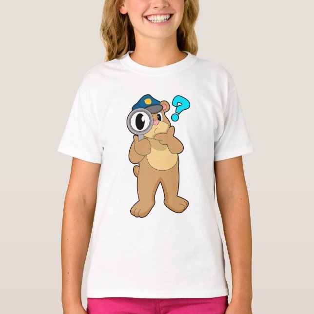 Camiseta Agente da Polícia de Urso Ampliação (Frente)