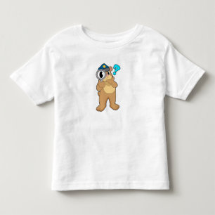Camiseta Agente da Polícia de Urso Ampliação
