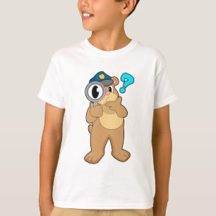 Camiseta Agente da Polícia de Urso Ampliação
