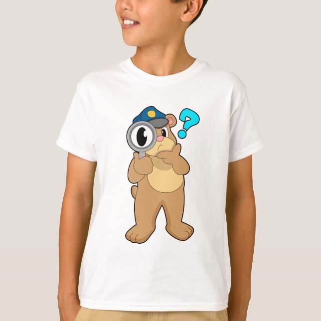 Camiseta Agente da Polícia de Urso Ampliação (Frente)