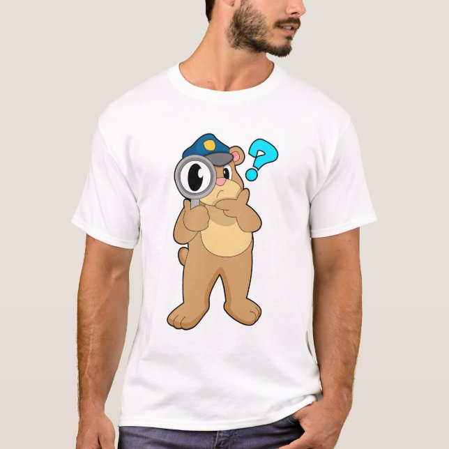 Camiseta Agente da Polícia de Urso Ampliação (Frente)