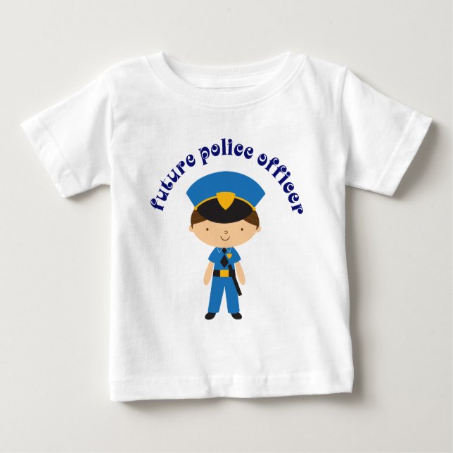 Camiseta Agente da polícia futuro (Frente)