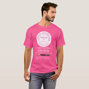 Camiseta Agente de Assinatura de Empréstimo Público Notário