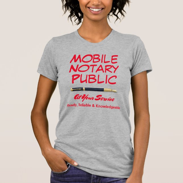 Camiseta Agente de Assinatura de Empréstimo Público Notário (Frente)
