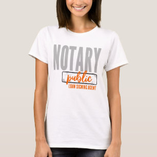 Camiseta Agente de Assinatura de Empréstimo Público Notário