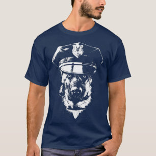 Camiseta Agente de Cachorro da Polícia do K9 com chapéu