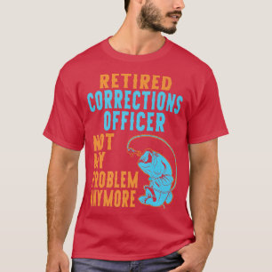 Camiseta Agente de Correções Reformado que Pescaria Lover R