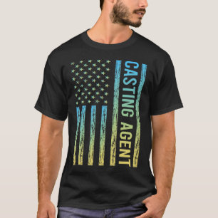 Camiseta Agente de Elenco Azul Amarelo