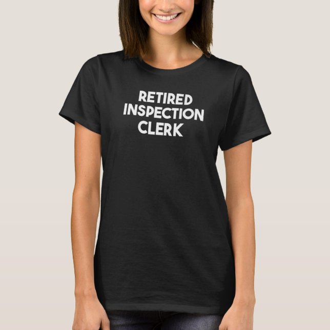 Camiseta Agente de Inspeção Aposentado (Frente)