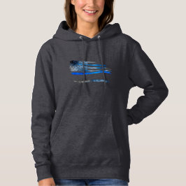 Camiseta Agente de Linha Fino Sinalizador Hoodie