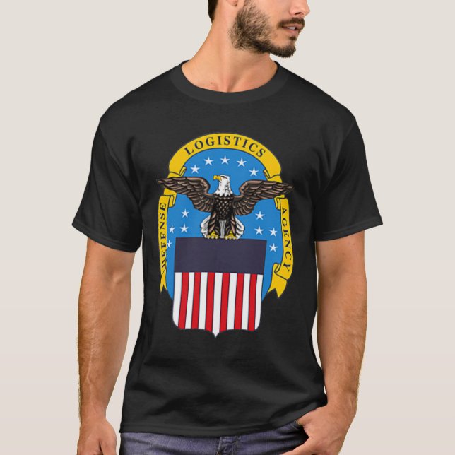 Camiseta Agente de Logística da Defesa DLA DOD Veterano Mil (Frente)