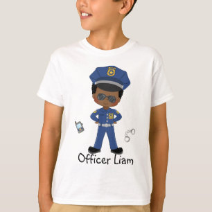 Camiseta Agente de Polícia de Boys Personalizados