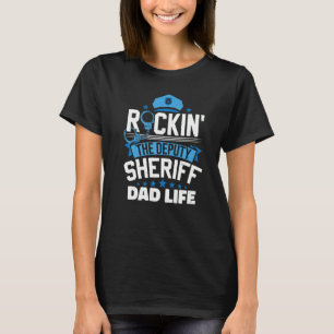 Camiseta Agente de Polícia Pai Policial Vice-Xerife