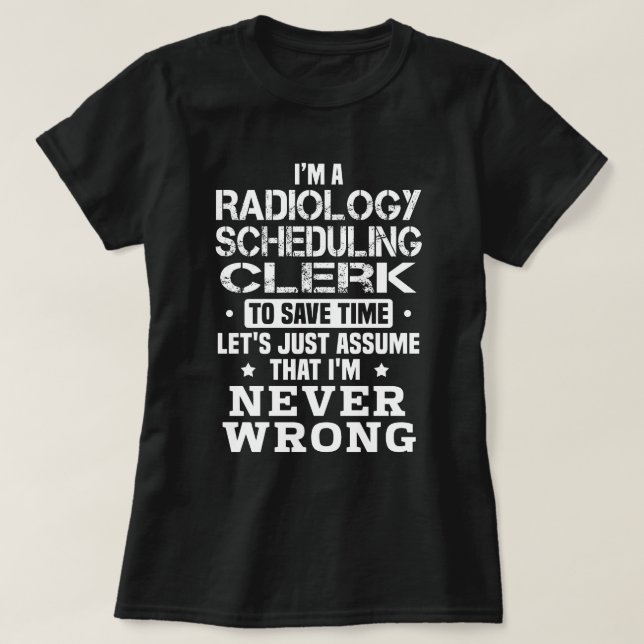 Camiseta Agente de Programação de Radiologia (Frente do Design)