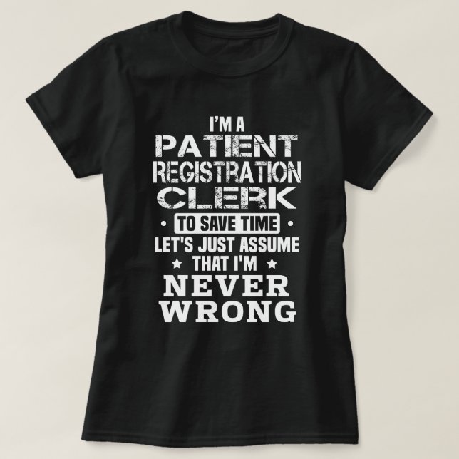 Camiseta Agente de Registro de Doentes (Frente do Design)