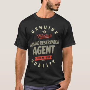 Camiseta Agente de Reserva de Companhia Aérea