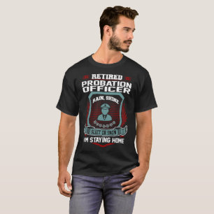 Camiseta Agente de saída precária aposentado que permanec