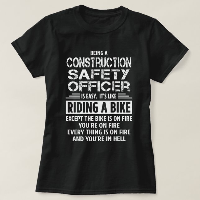 Camiseta Agente de segurança da construção (Frente do Design)