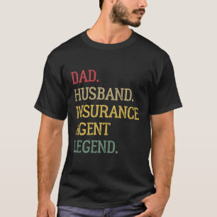 Camiseta Agente de Seguro de Marido pai Agente de Seguro de