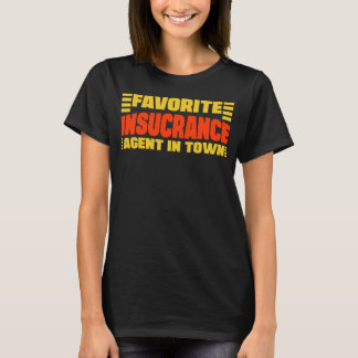 Camiseta Agente De Seguro Favorito Na Prática De Medicare