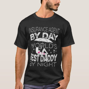 Camiseta Agente de Seguro por Dia, melhor Pai do mundo à No
