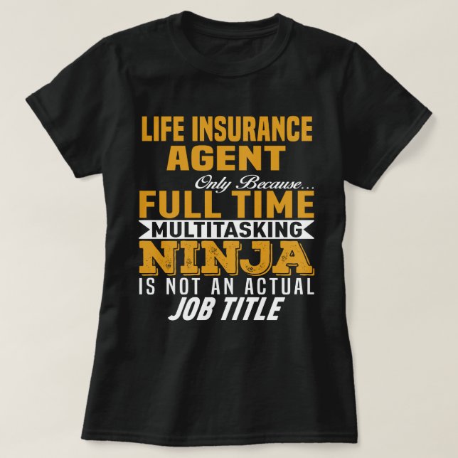 Camiseta Agente de Seguros de Vida (Frente do Design)