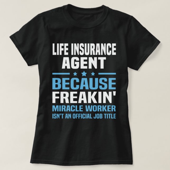 Camiseta Agente de Seguros de Vida (Frente do Design)