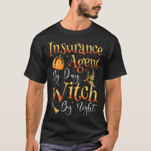 Camiseta AGENTE DE SEGUROS Por Bruxa Do Dia De Halloween