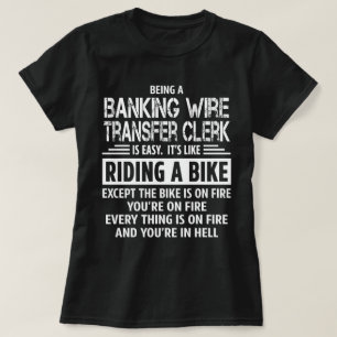 Camiseta Agente de Transferência de Fios Bancários