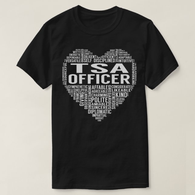 Camiseta Agente de Tsa Heart (Frente do Design)