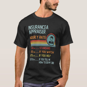 Camiseta Agente de Vendas de Seguros Taxa Horária T Shirt R