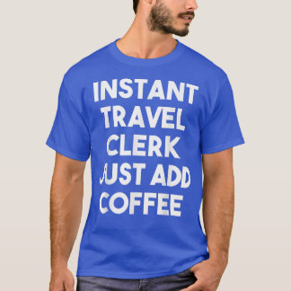 Camiseta Agente de Viagem Instantâneo Apenas adicione Viage