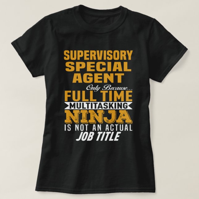 Camiseta Agente especial de supervisão (Frente do Design)