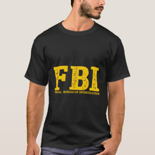 Camiseta Agente Federal De Investigação Do Fbi