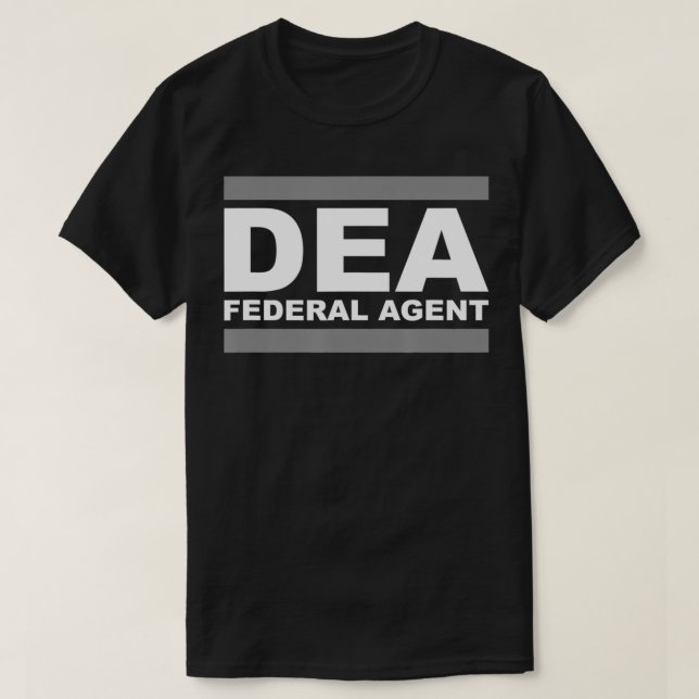 Camiseta Agente Federal DEA  (Frente do Design)