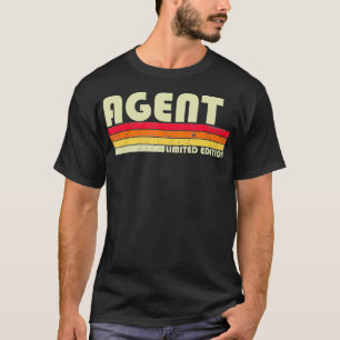 Camiseta AGENTE Funny Job Profissão de Título de Aniversári
