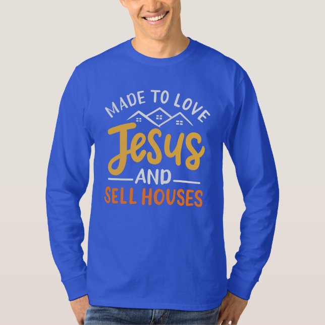 Camiseta Agente imobiliário Christian Realtor Novelty (Frente)