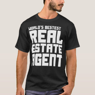 Camiseta Agente Imobiliário Funny Realtor Mundos Melhor Ag