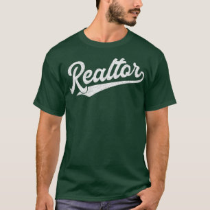 Camiseta Agente Imobiliário Imobiliário Funny Retro Vinta