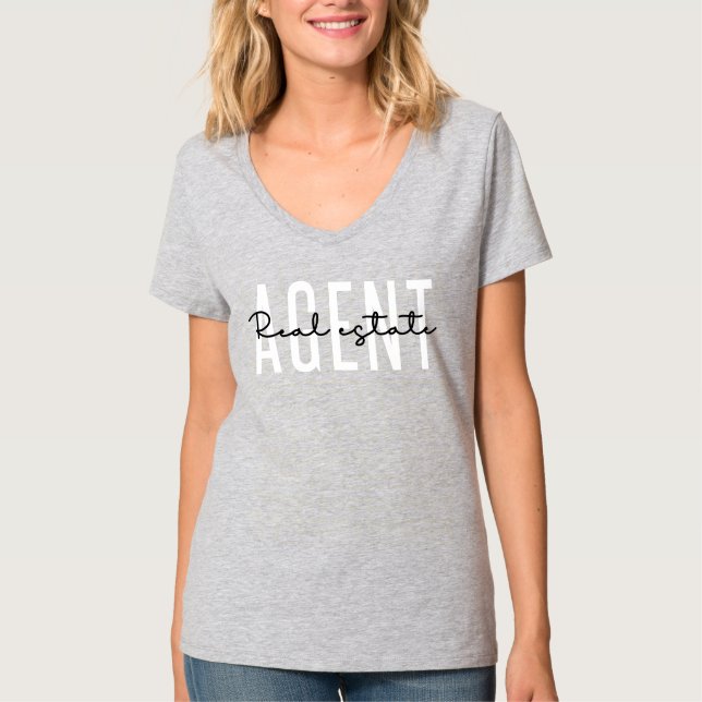 Camiseta Agente imobiliário | Ofertas para corretor (Frente)