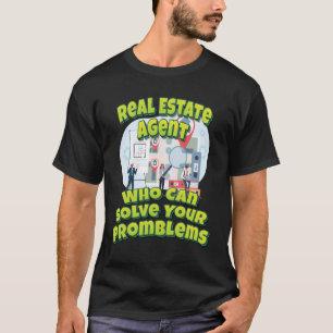 Camiseta Agente Imobiliário Que Pode Resolver Os Seus Prob