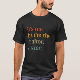 Camiseta Agente Imobiliário Retro Sou eu Oi, sou o corretor