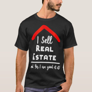 Camiseta Agente ImobiliárioVende imóveis Realtor Gif