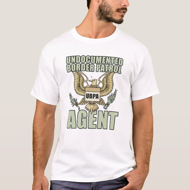 CAMISETA AGENTE INDOCUMENTADO DA PATRULHA FRONTEIRIÇA (Frente)