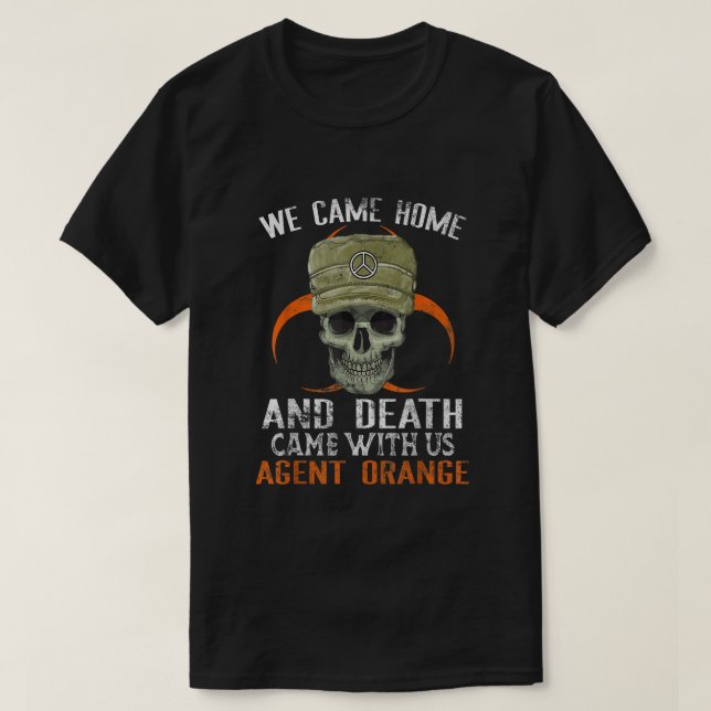 Camiseta Agente Laranja Vítimas militares da Guerra do Viet (Frente do Design)