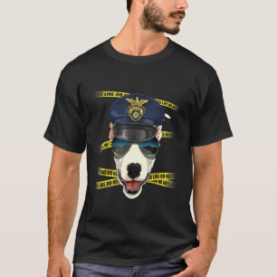 Camiseta Agente Policial Bull Terrier PD Cena de Crime Poli