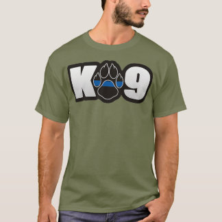 Camiseta Agente Policial do K9 xerife Thin Blue Line